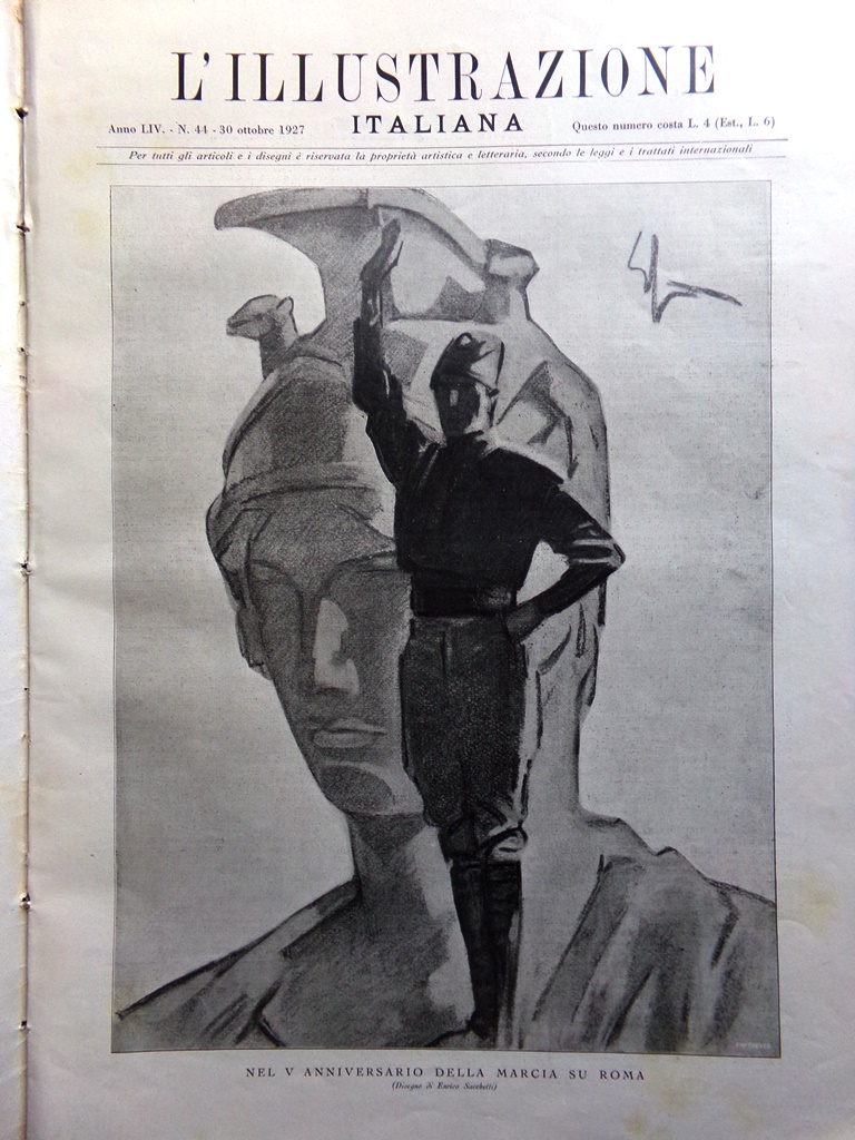 L'Illustrazione Italiana 30 Ottobre 1927 Provincia Savona Marcia su Roma …