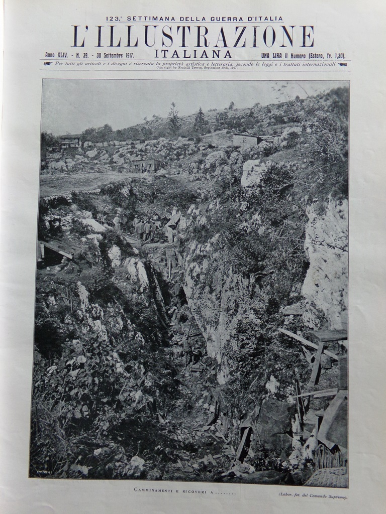 L'Illustrazione Italiana 30 Settembre 1917 WW1 Isonzo Martini Gramatica Soldato