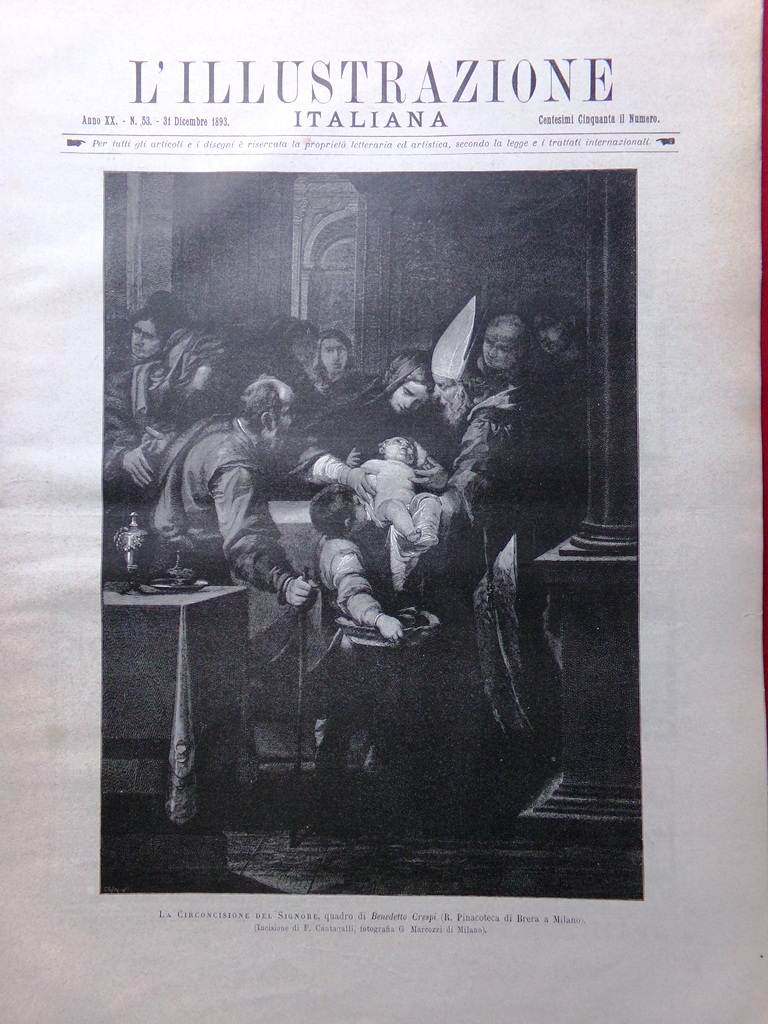 L'Illustrazione Italiana 31 Dicembre 1893 Medicina Torino Bonomi Agordat Giochi