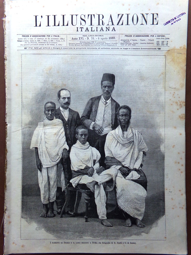 L'Illustrazione Italiana 4 Agosto 1889 D'Annunzio Rivoluzione Francese Termidoro