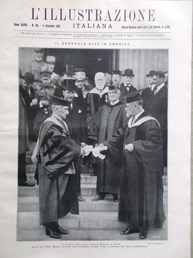 L'Illustrazione Italiana 4 Dicembre 1921 Diaz Emma Gramatica Asmara Arte …