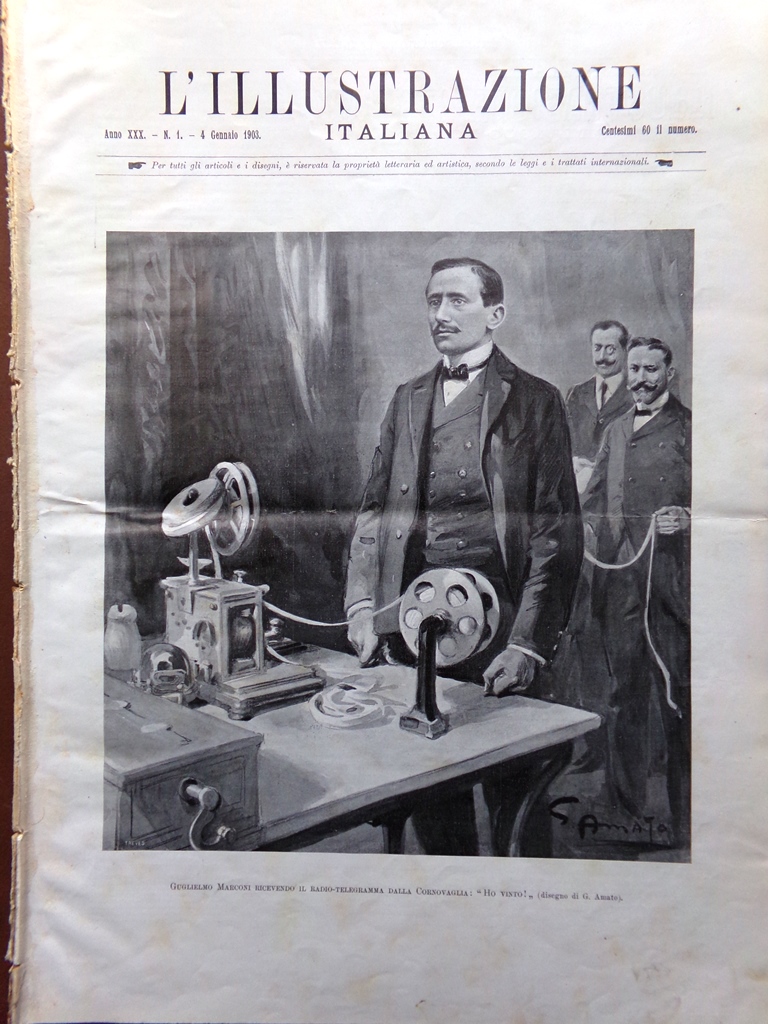 L'Illustrazione Italiana 4 Gennaio 1903 Marconi Humbert Diga di Assuan …