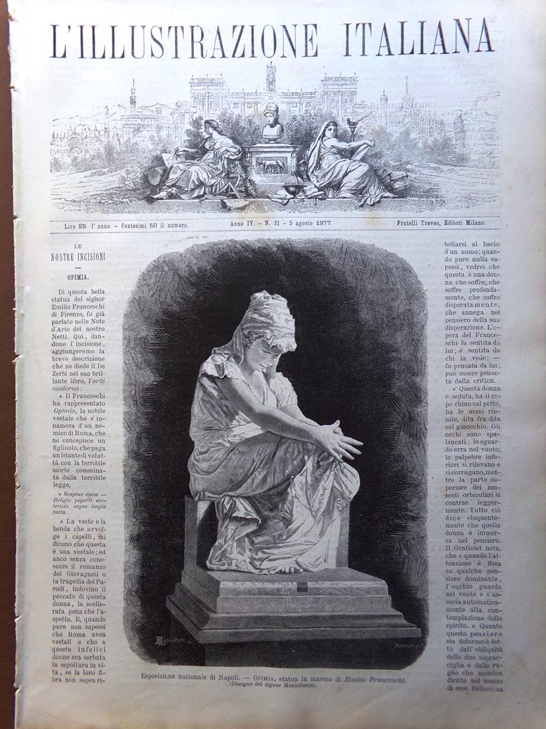 L'Illustrazione Italiana 5 Agosto 1877 Sciumla Marocco De Amicis Feste …