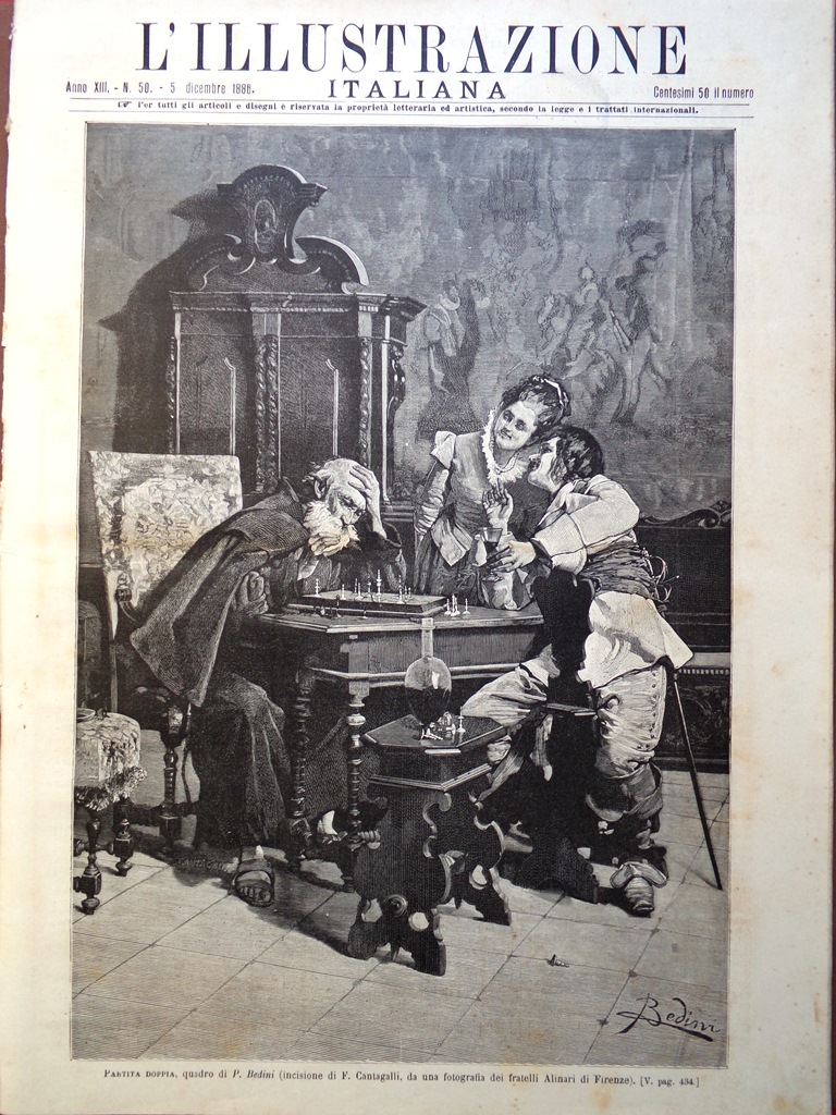 L'Illustrazione Italiana 5 Dicembre 1886 Guerzoni Bulgaria Luce Elettrica a …