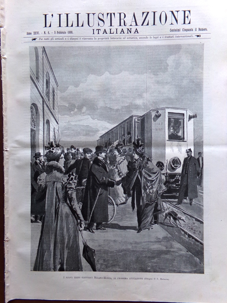 L'Illustrazione Italiana 5 Febbraio 1899 Antico Centro di Firenze Expo …