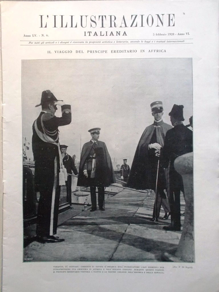 L'Illustrazione Italiana 5 Febbraio 1928 Padova Hardy Giuseppe Mazzini Guerrero
