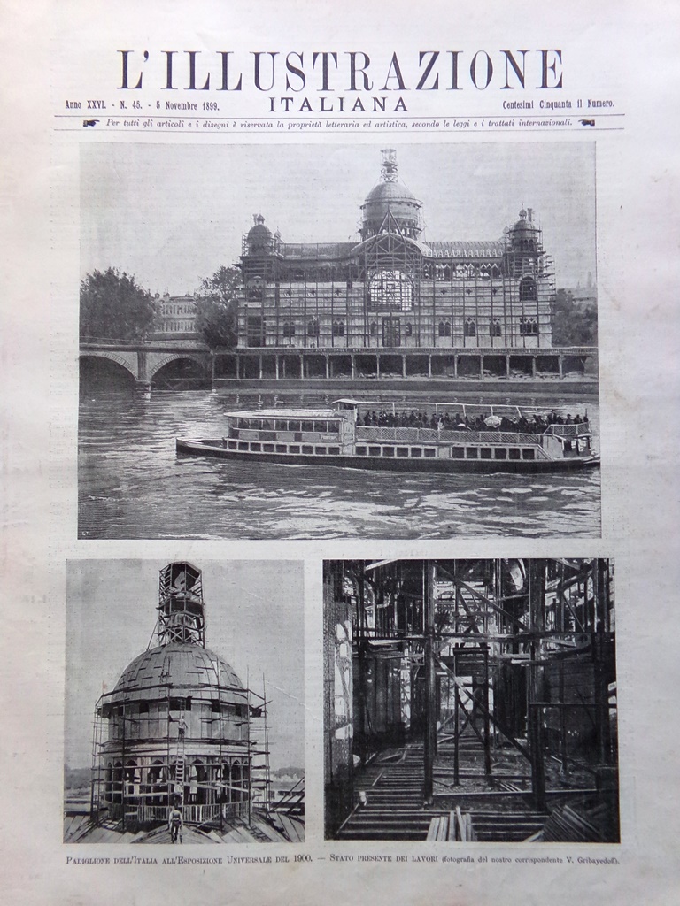 L'Illustrazione Italiana 5 Novembre 1899 Transvaal Salerno Inondazione Bellagio