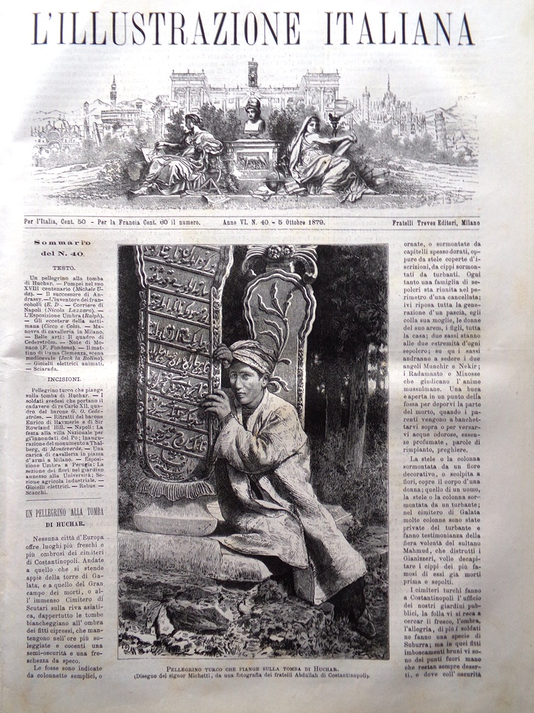L'Illustrazione Italiana 5 Ottobre 1879 Thalberg Napoli Rowland Hill Expo …
