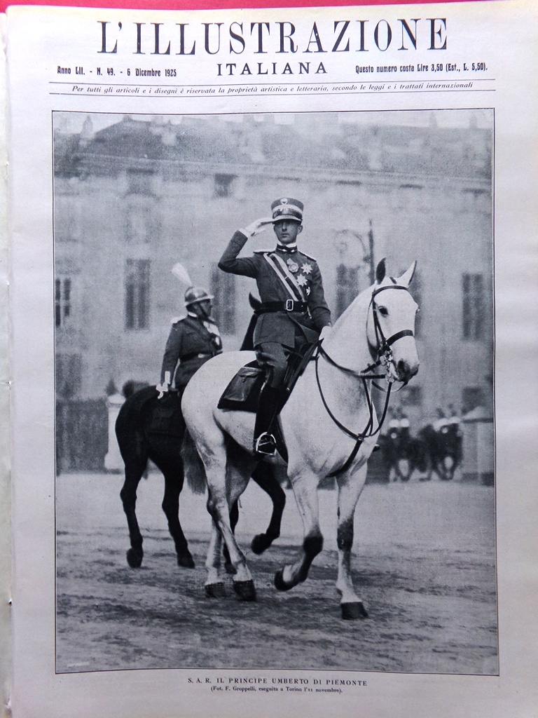 L'Illustrazione Italiana 6 Dicembre 1925 Morte di Scarpetta Brera Teatro …