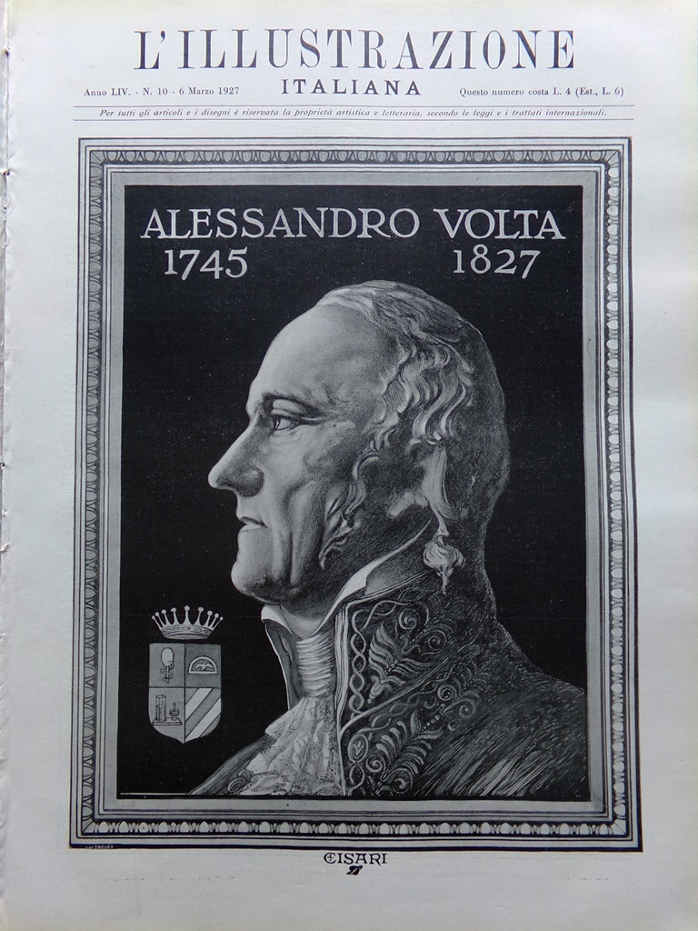 L'Illustrazione Italiana 6 Marzo 1927 Centenario Volta Carnevale De Pinedo …