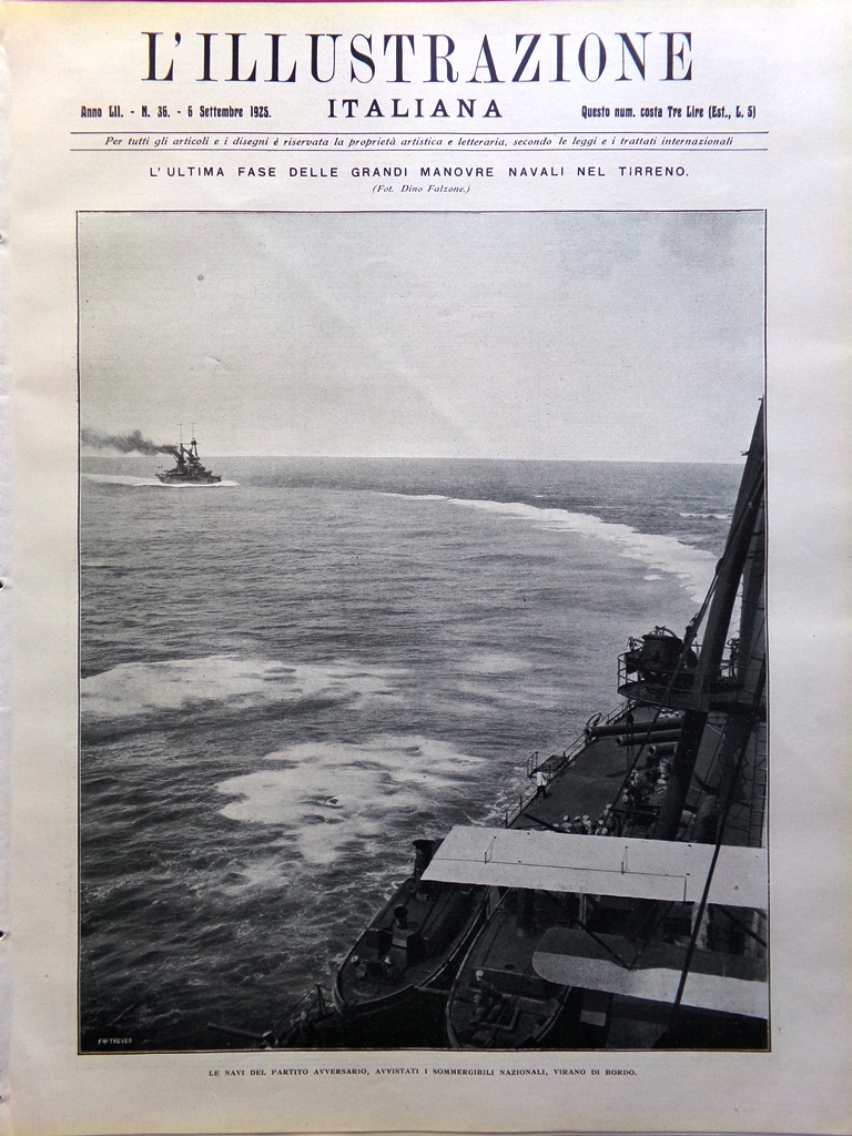L'Illustrazione Italiana 6 Settembre 1925 Via Gregoriana Manovre Navali Resegone