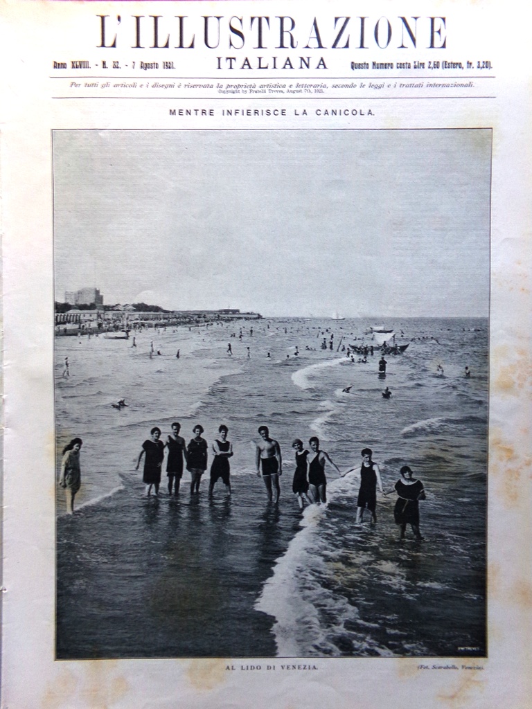 L'Illustrazione Italiana 7 Agosto 1921 Morte Enrico Caruso Martini Firenze …