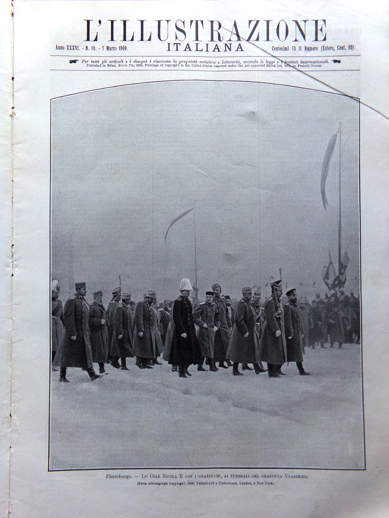 L'Illustrazione Italiana 7 Marzo 1909 Turchia Serbia Infermiere Edvige Reinach