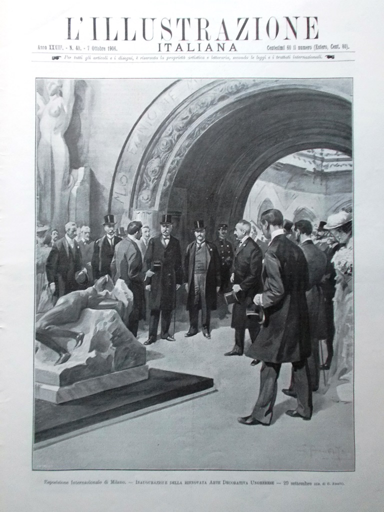 L'Illustrazione Italiana 7 Ottobre 1906 Tragedia Russa Gordon Bennett Valparaiso