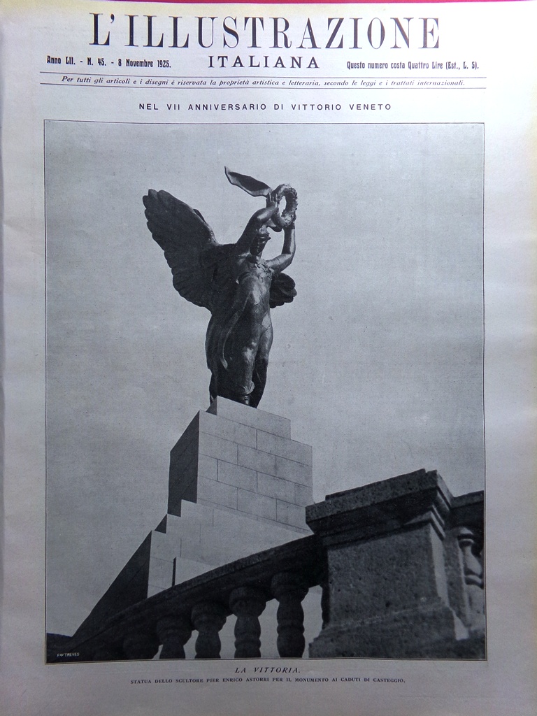 L'Illustrazione Italiana 8 Novembre 1925 Bergamo Damasco Siria Giardini Milano