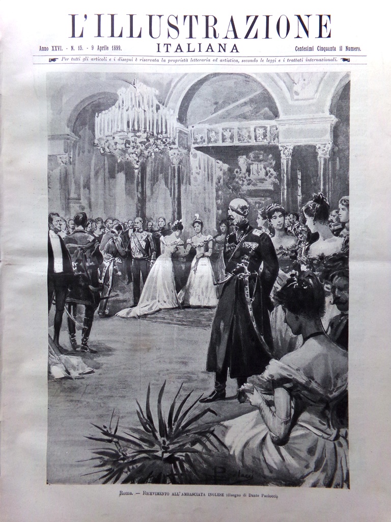L'Illustrazione Italiana 9 Aprile 1899 Processo Dreyfus Barnum Pellirosse Stampa