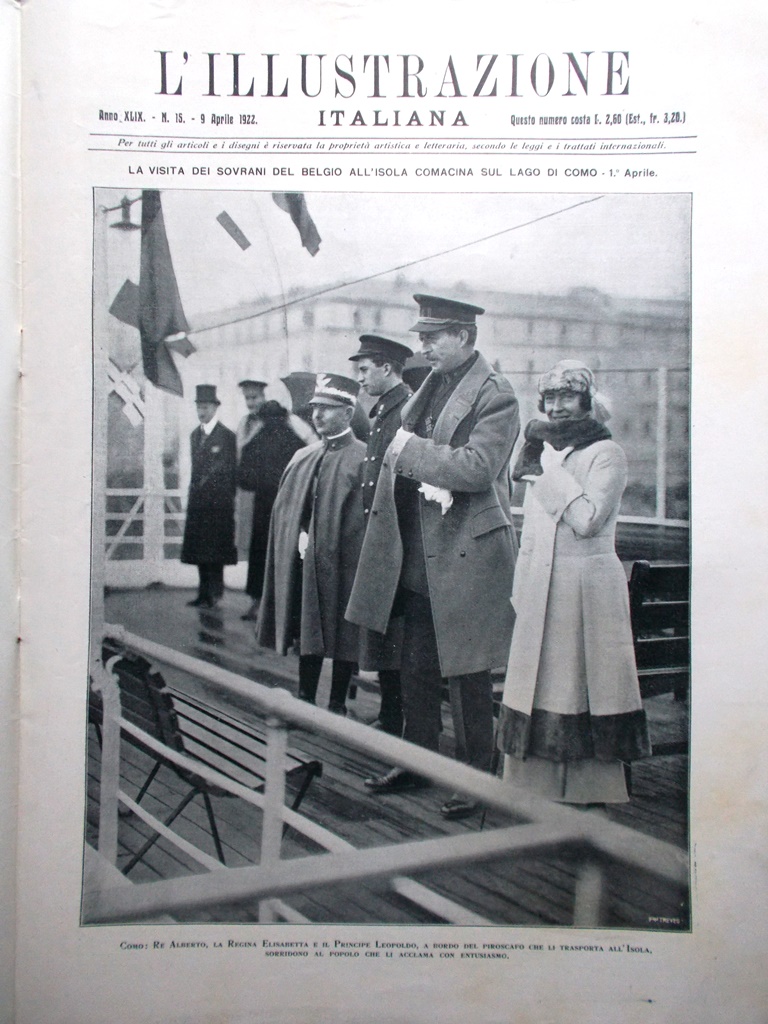 L'Illustrazione Italiana 9 Aprile 1922 Carlo Asburgo Comacina Praga Arte …