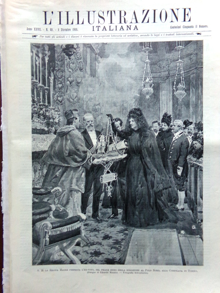 L'Illustrazione Italiana 9 Dicembre 1900 Piena Tevere Pechino Foro Romano …