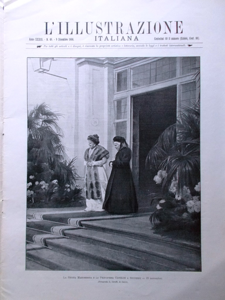 L'Illustrazione Italiana 9 Dicembre 1906 Nobel Lord Kelvin Moissan Ordine …