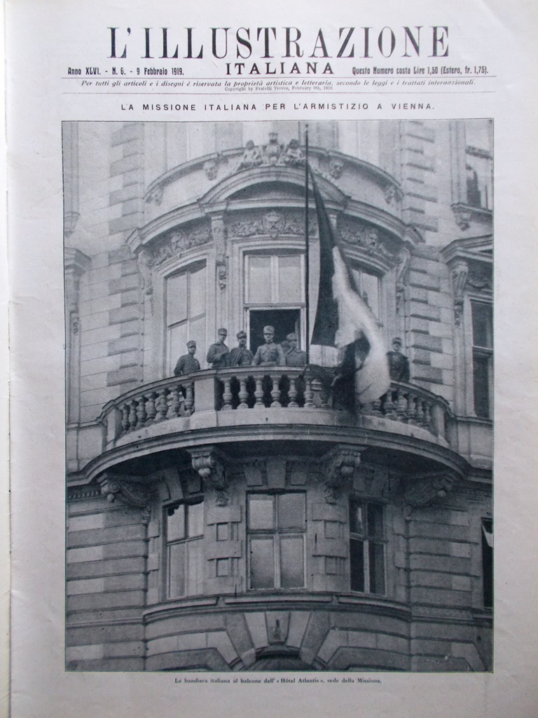 L'Illustrazione Italiana 9 Febbraio 1919 Morte Ermete Novelli Pirandello Senussi