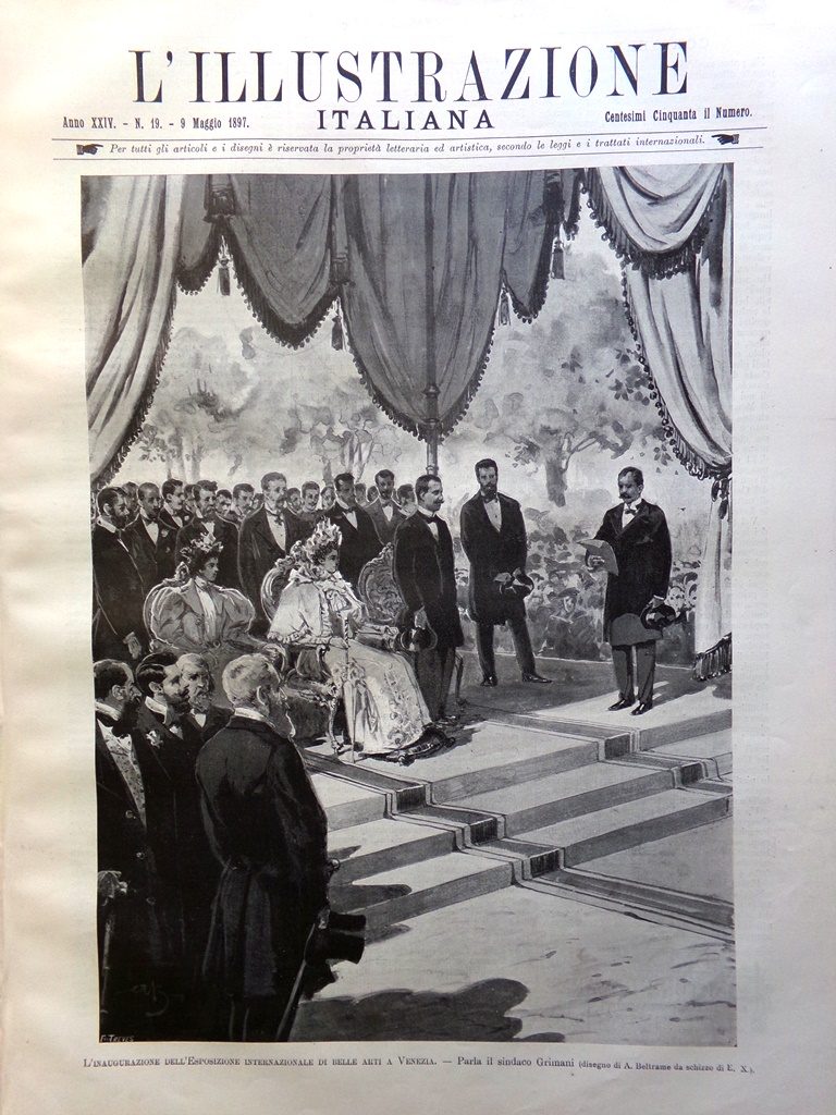 L'illustrazione Italiana 9 Maggio 1897 Varo del Saint-Bon Marconi Bottego …