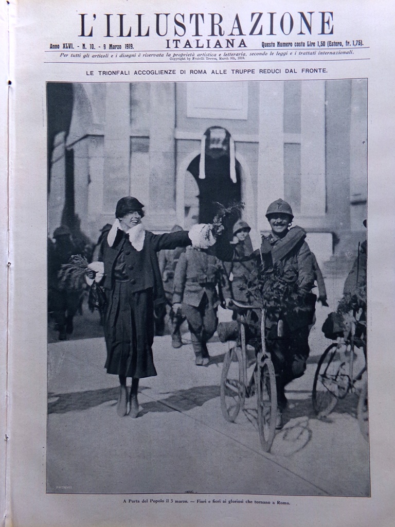 L'Illustrazione Italiana 9 Marzo 1919 Arcangelo Russia Bolzano Presburgo Weimar