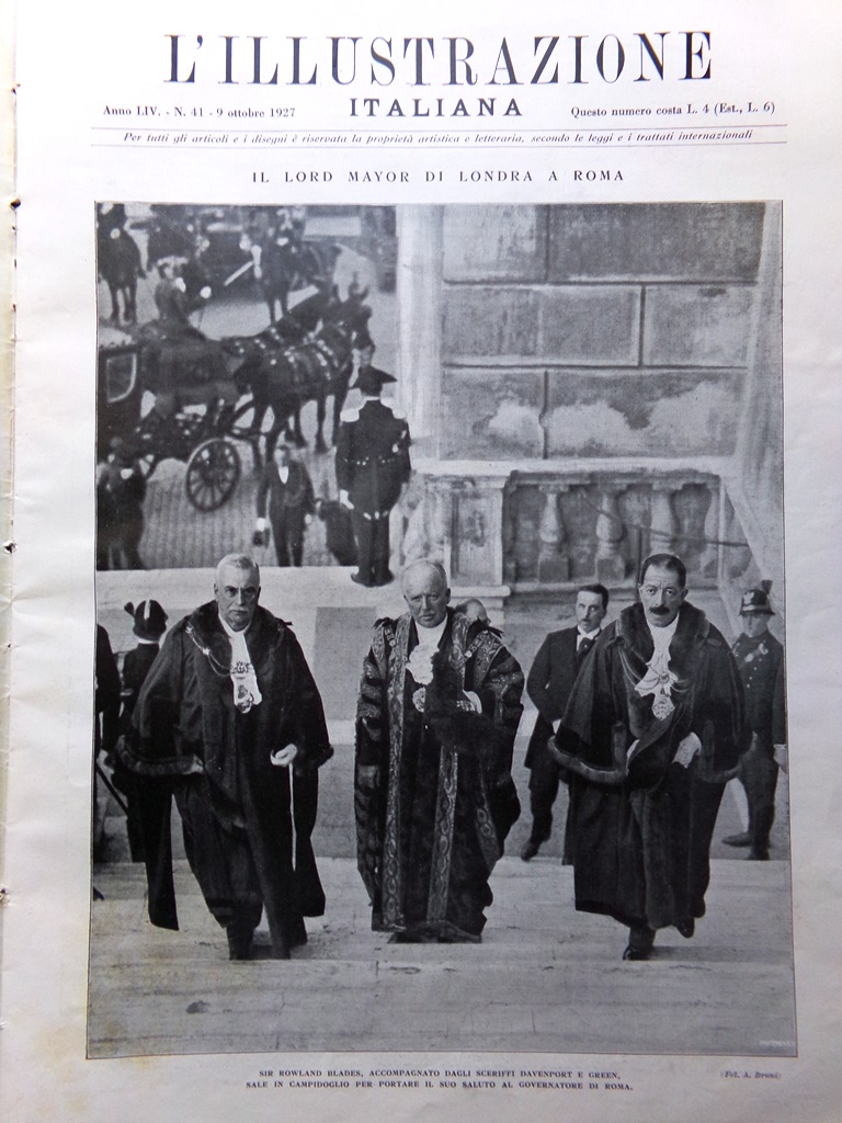 L'Illustrazione Italiana 9 Ottobre 1927 Italiani Argentina Camaldoli Valtellina