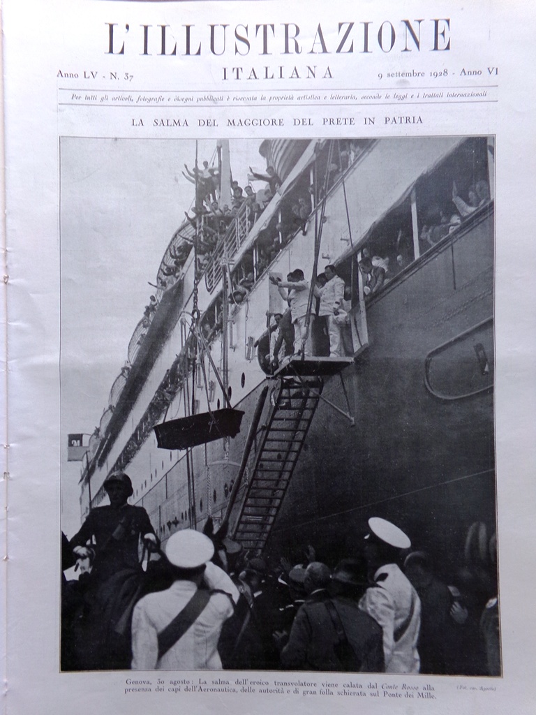 L'Illustrazione Italiana 9 Settembre 1928 Del Prete Tolstoj Ahmed Zogu …