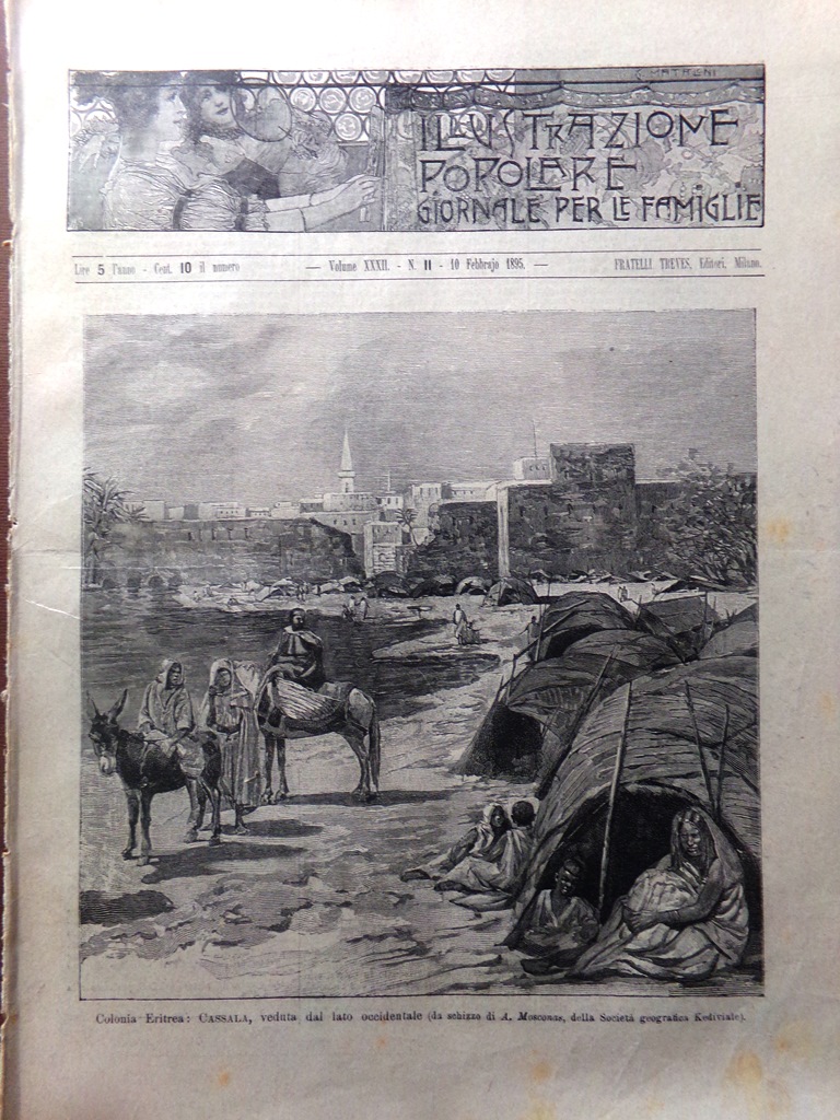 L'Illustrazione Popolare 10 Febbraio 1895 Strage Armenia Ministri Galanti Ouida