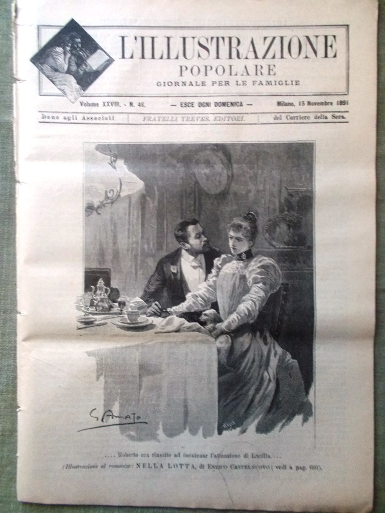 L'illustrazione Popolare 15 Novembre 1891 Palermo Denver Colorado Giappone Casa