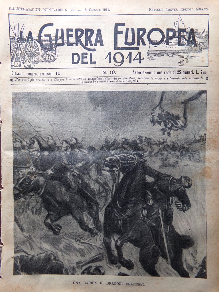 L'Illustrazione Popolare 15 Ottobre 1914 WW1 Guglielmo Buffoli Kollar Scrittori