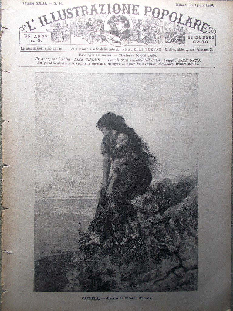 L'illustrazione Popolare 18 Aprile 1886 Metastasio Gerusalemme Gudula Bruxelles