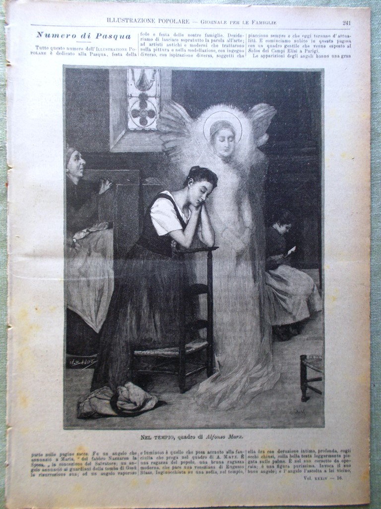 L'illustrazione Popolare 18 Aprile 1897 Pasqua Gesù Sepolcro Leone Sale …