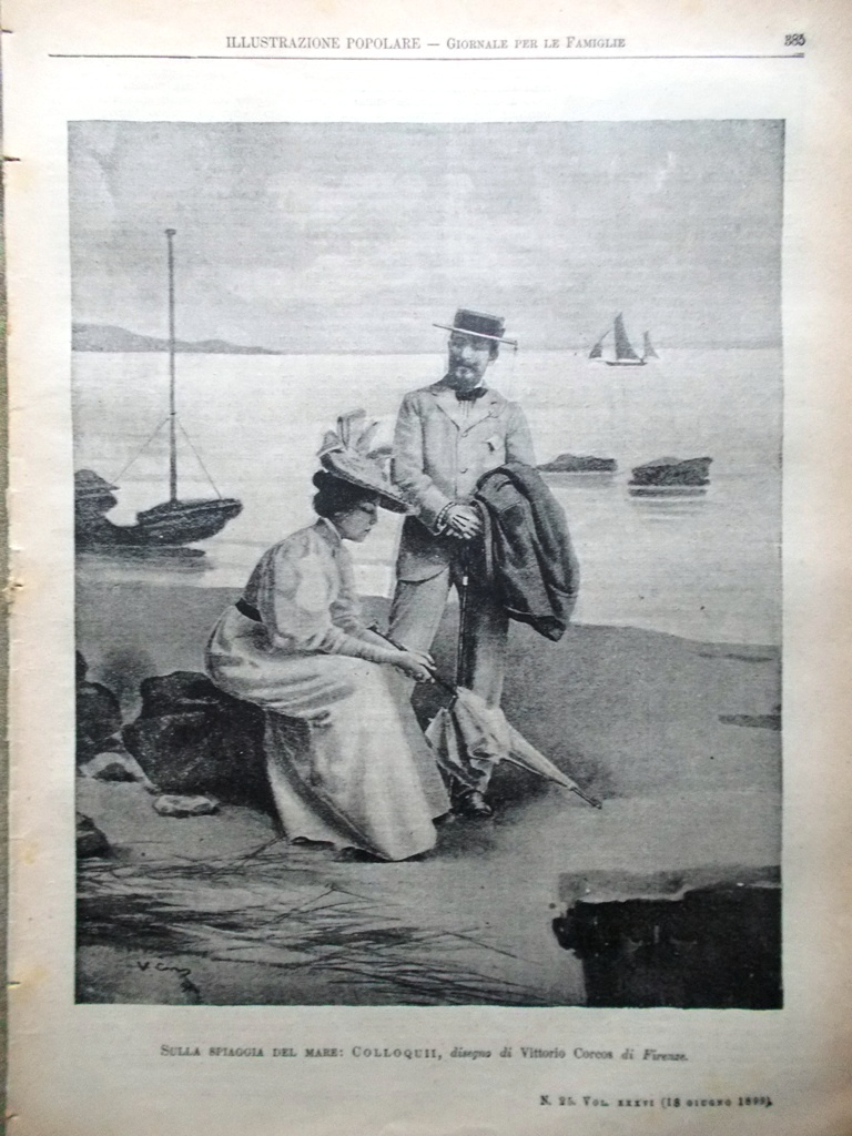 L'illustrazione Popolare 18 Giugno 1899 Volta a Como Galvani Arcangelo …