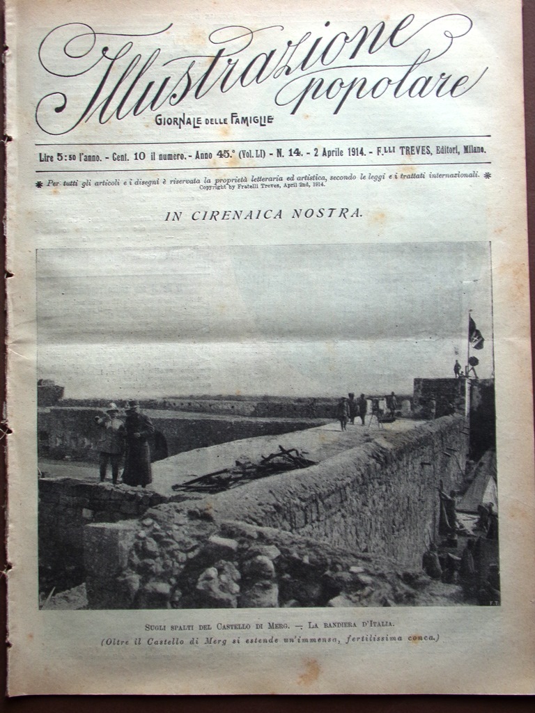 L'Illustrazione Popolare 2 Aprile 1914 Mistral Mercalli Westinghouse Porta Furba