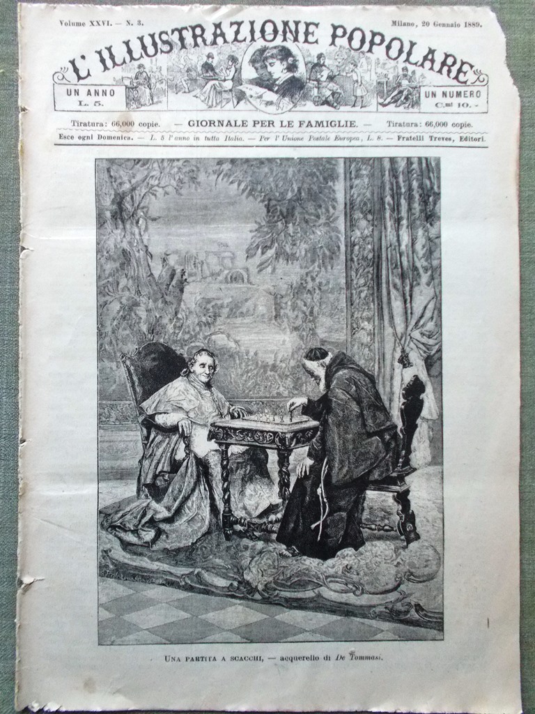 L'illustrazione Popolare 20 Gennaio 1889 Garibaldi Digione Arnaldo Fusinato 61