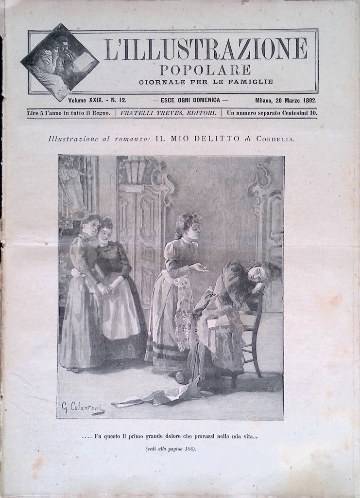 L'Illustrazione Popolare 20 Marzo 1892 Inaudi Nellie Melba Luigi Robecchi …