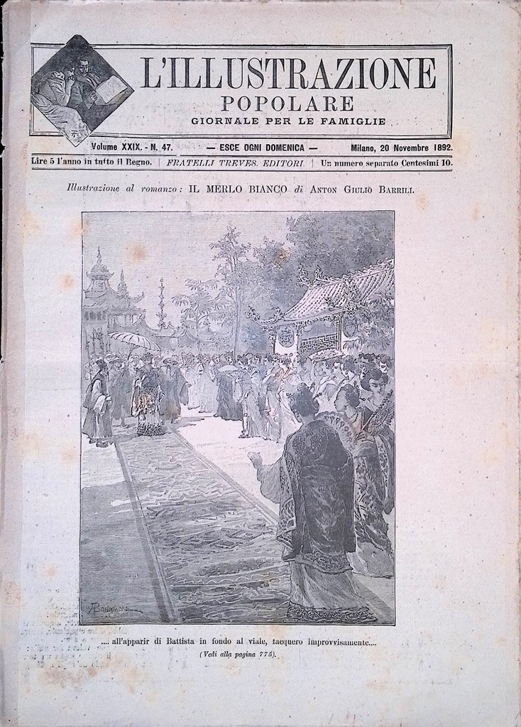 L'Illustrazione Popolare 20 Novembre 1892 Tunisi Cartagine Case Ciechi di …