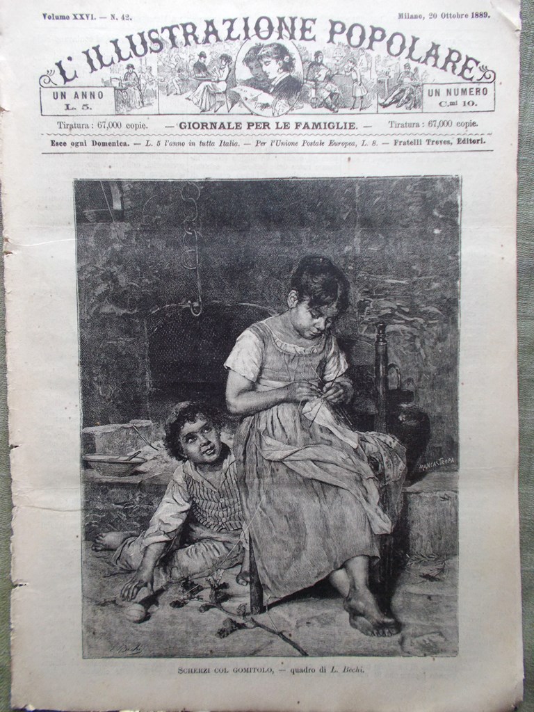 L'illustrazione Popolare 20 Ottobre 1889 Scuola Regina Margherita Arkiko Parigi