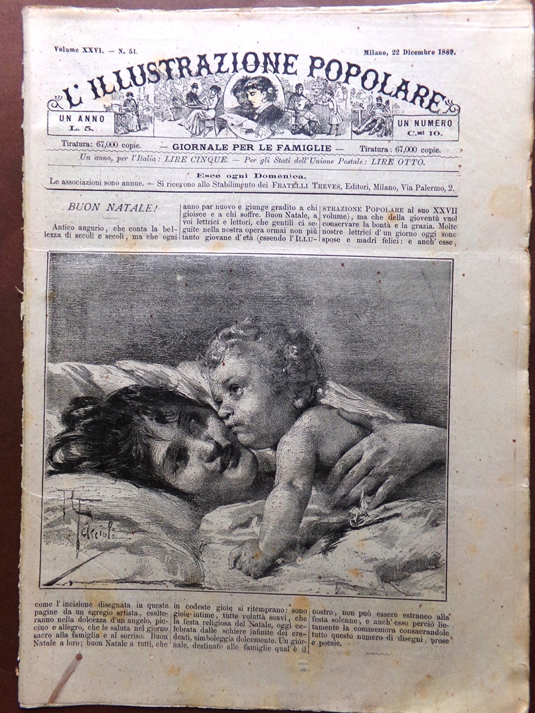 L'illustrazione Popolare 22 Dicembre 1889 Arte Antica Canti Natalizi Capolavori