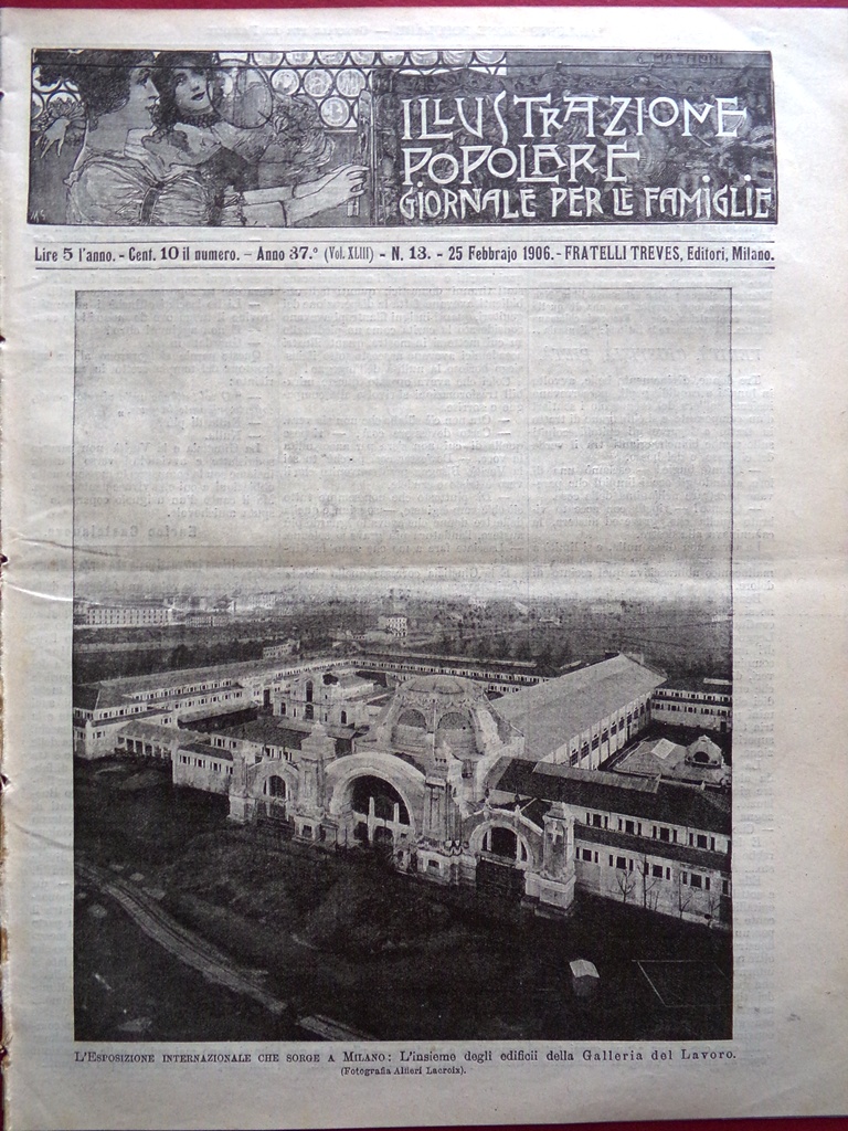 L'illustrazione Popolare 25 Febbraio 1906 Horszowski Carnevale Gor'kij Marchetti