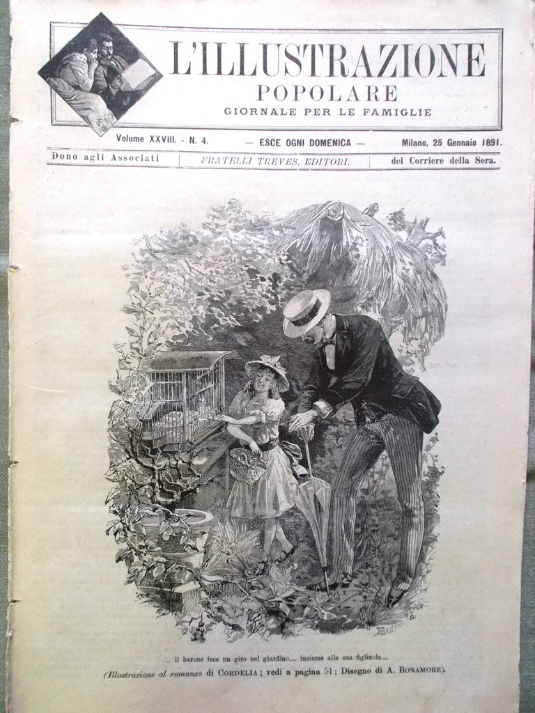 L'illustrazione Popolare 25 Gennaio 1891 Capranica Dogali Vesuvio Duca di …