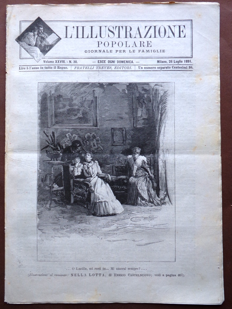 L'illustrazione Popolare 26 Luglio 1891 Gloria Elettricità Francoforte sul Meno