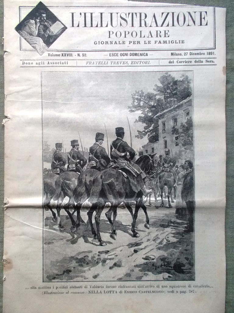 L'illustrazione Popolare 27 Dicembre 1891 Palazzo Borghese Cesare Borgia Palermo