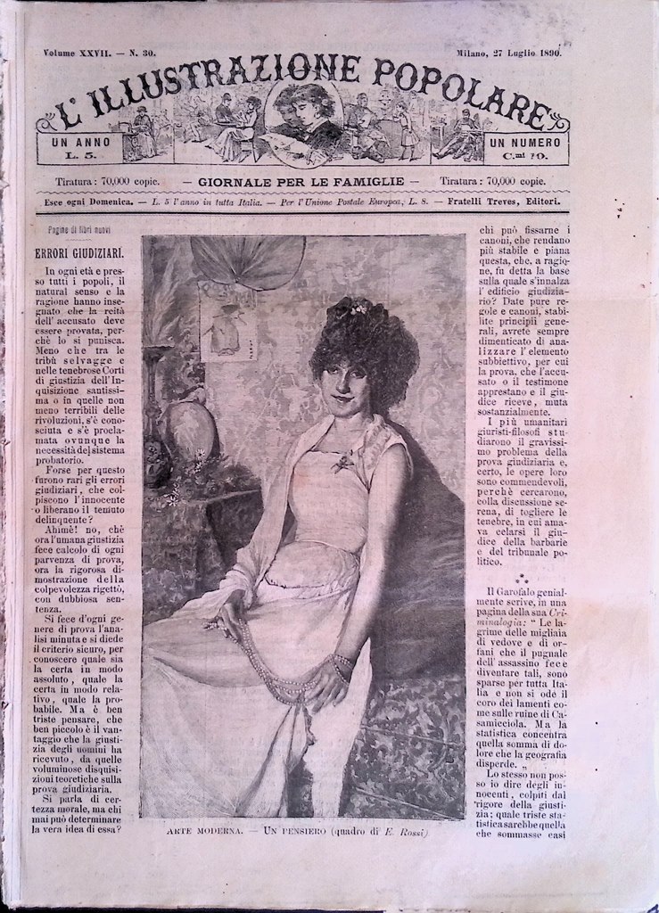 L'Illustrazione Popolare 27 Luglio 1890 Manovre Navali Leopoldo II Giardino …