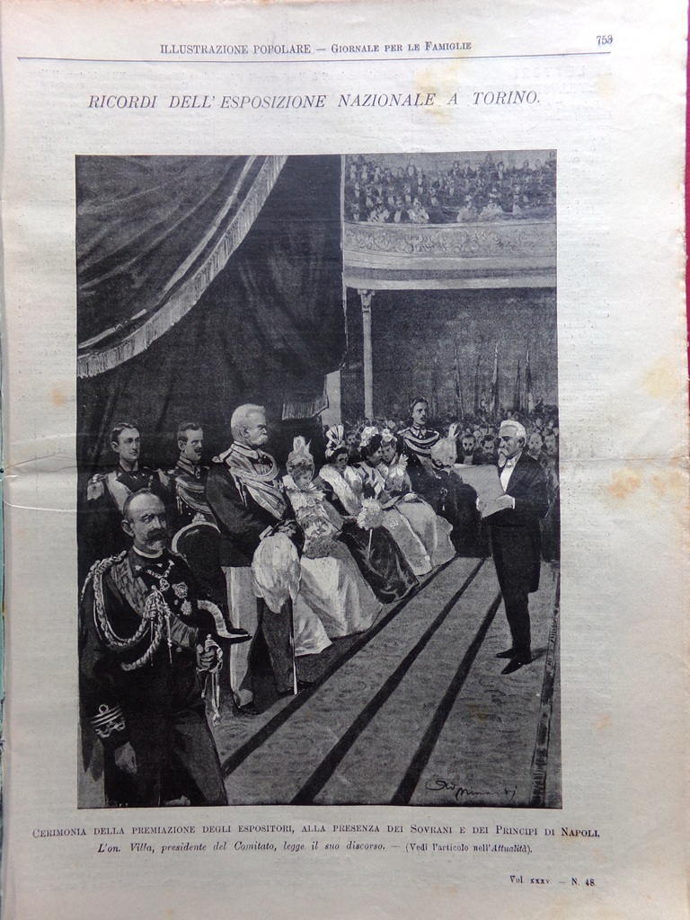 L'illustrazione Popolare 27 Novembre 1898 De Amicis Umberto Giordano San …