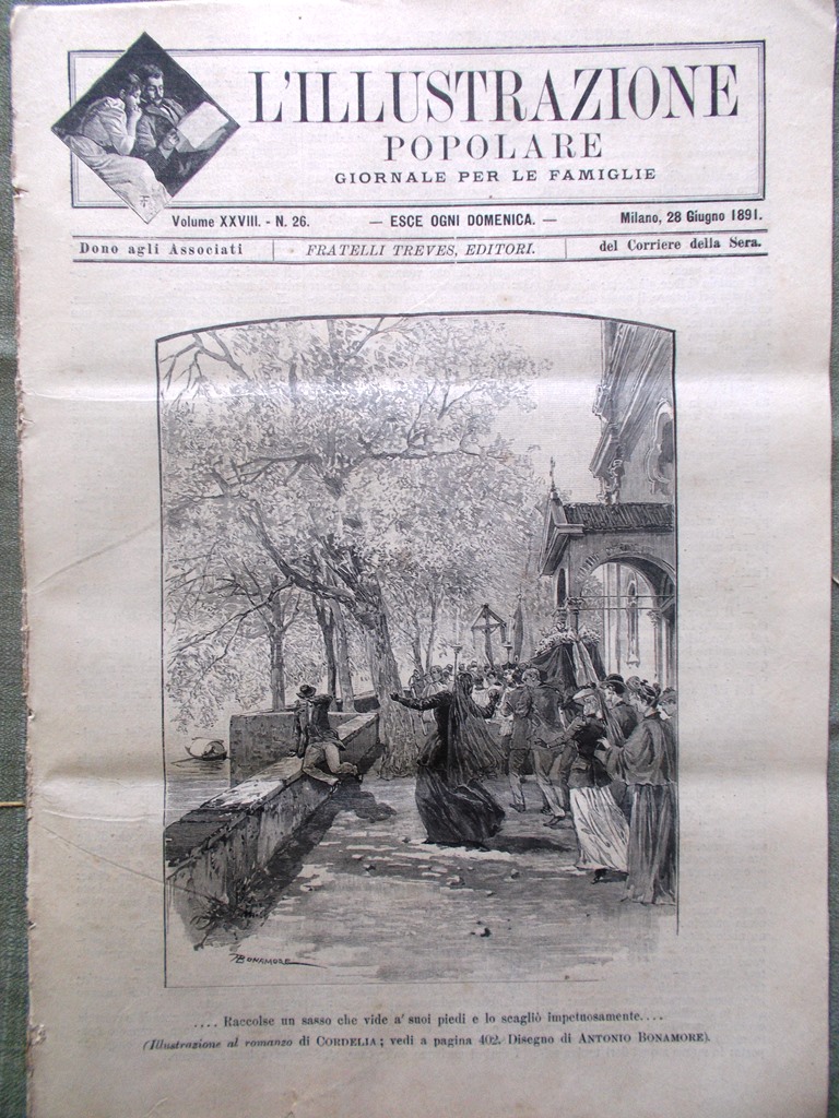 L'illustrazione Popolare 28 Giugno 1891 Padre Curci Esposizione di Palermo …
