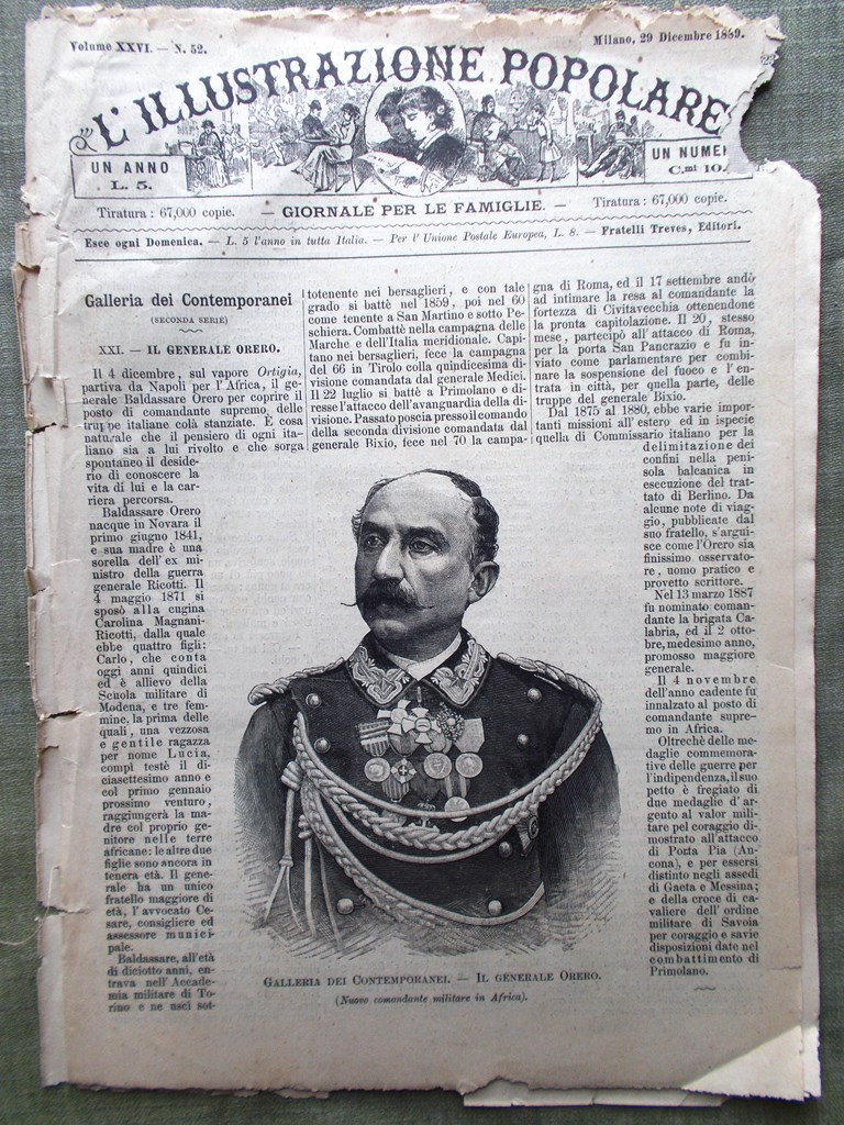 L'illustrazione Popolare 29 Dicembre 1889 Orero Capitano Casati Henry Stanley