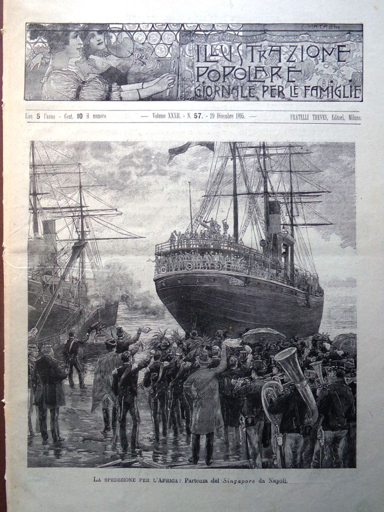 L'Illustrazione Popolare 29 Dicembre 1895 Eroi di Amba Alagi Forte …