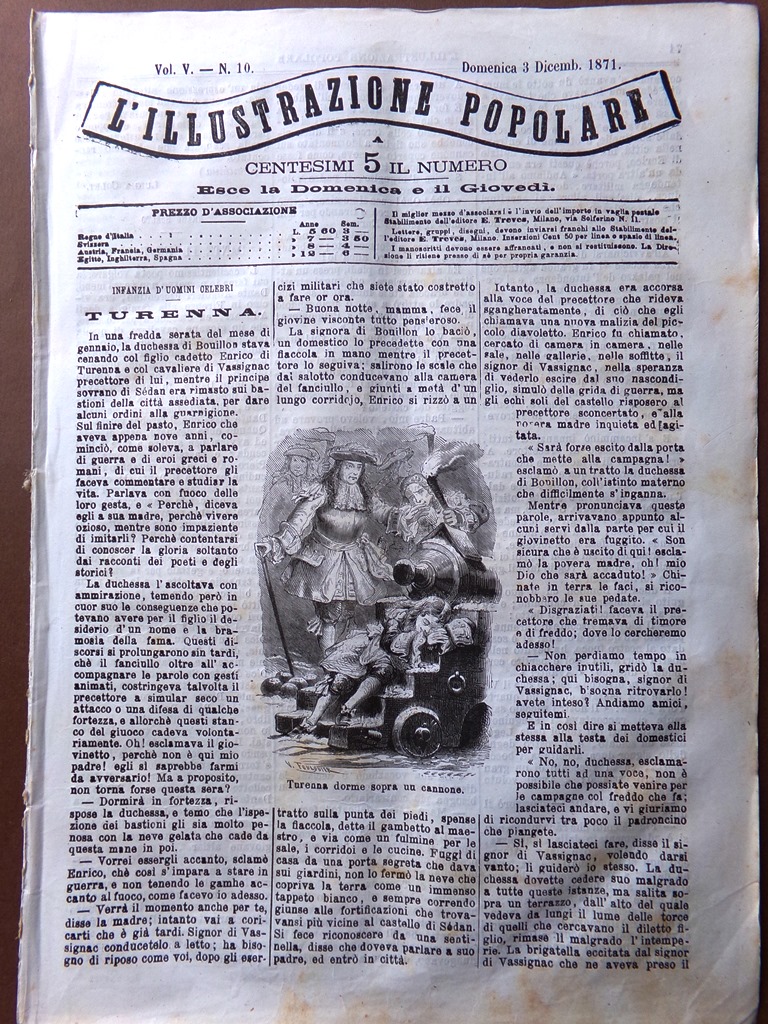 L'Illustrazione Popolare 3 Dicembre 1871 Arresto di Brigham Young Atene …